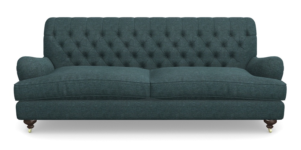 Product photograph of Chiddingfold 4 Seater Sofa In Textured Velvet - Atlantic from Sofas and Stuff Limited