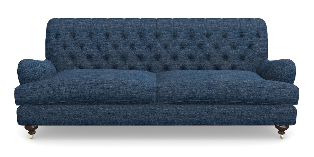 Product photograph of Chiddingfold 4 Seater Sofa In Textured Velvet - Denim from Sofas and Stuff Limited