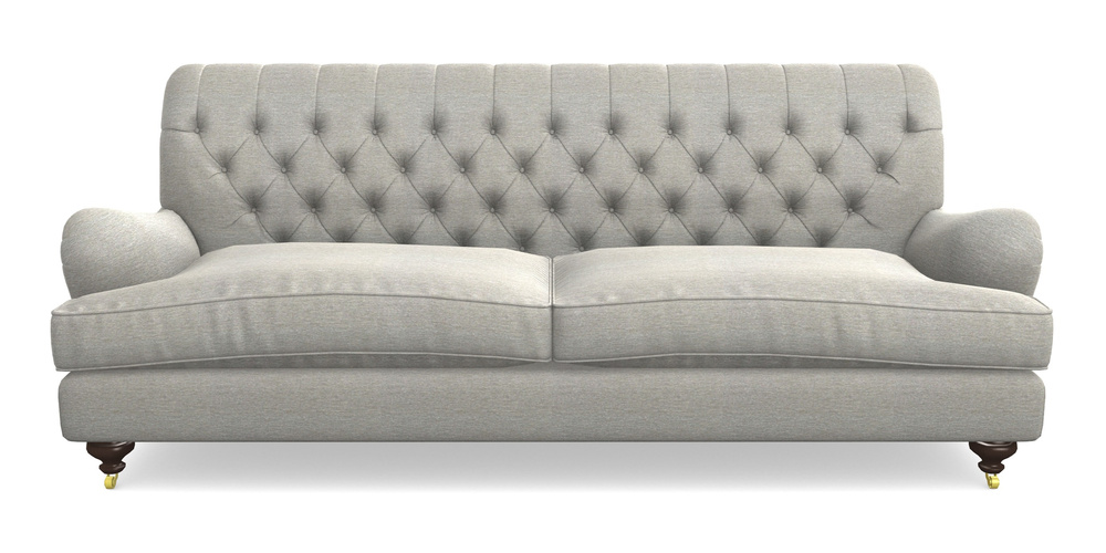 Product photograph of Chiddingfold 4 Seater Sofa In Textured Velvet - Silver from Sofas and Stuff Limited