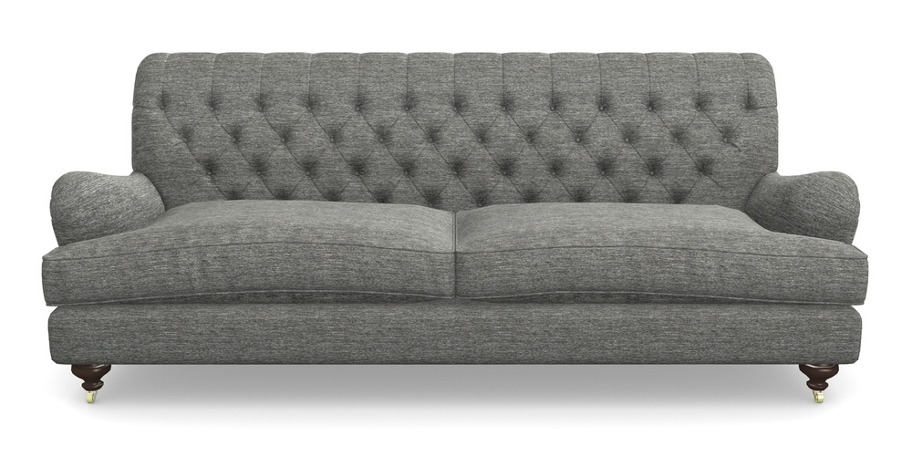 Product photograph of Chiddingfold 4 Seater Sofa In Textured Velvet - Slate from Sofas and Stuff Limited