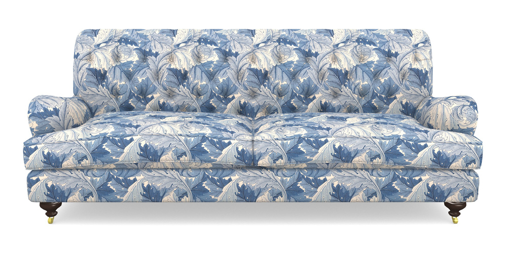 Product photograph of Chiddingfold 4 Seater Sofa In William Morris Collection - Acanthus - Woad from Sofas and Stuff Limited