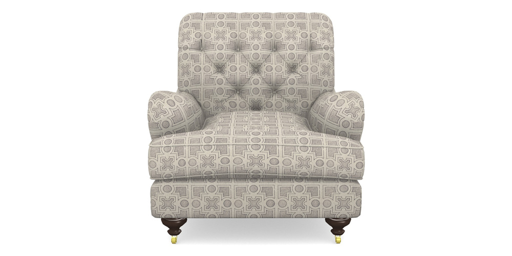 Product photograph of Chiddingfold Chair In Rhs Collection - Small Knot Garden Cotton Weave - Grey from Sofas and Stuff Limited