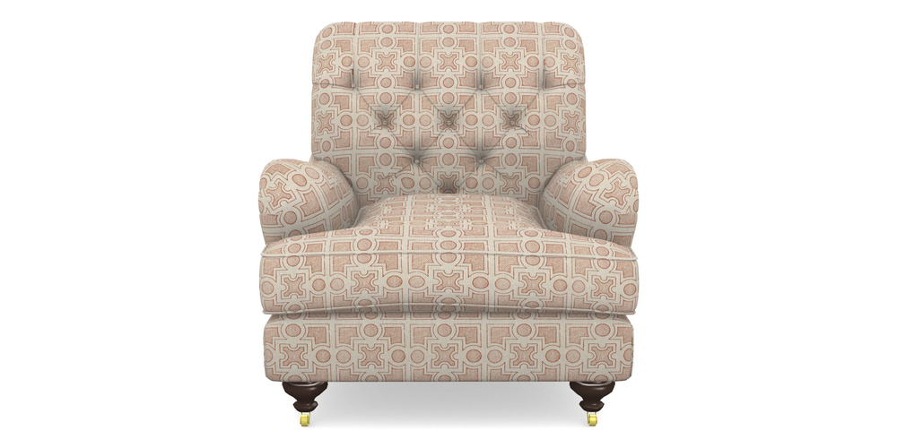 Product photograph of Chiddingfold Chair In Rhs Collection - Small Knot Garden Cotton Weave - Terracotta from Sofas and Stuff Limited