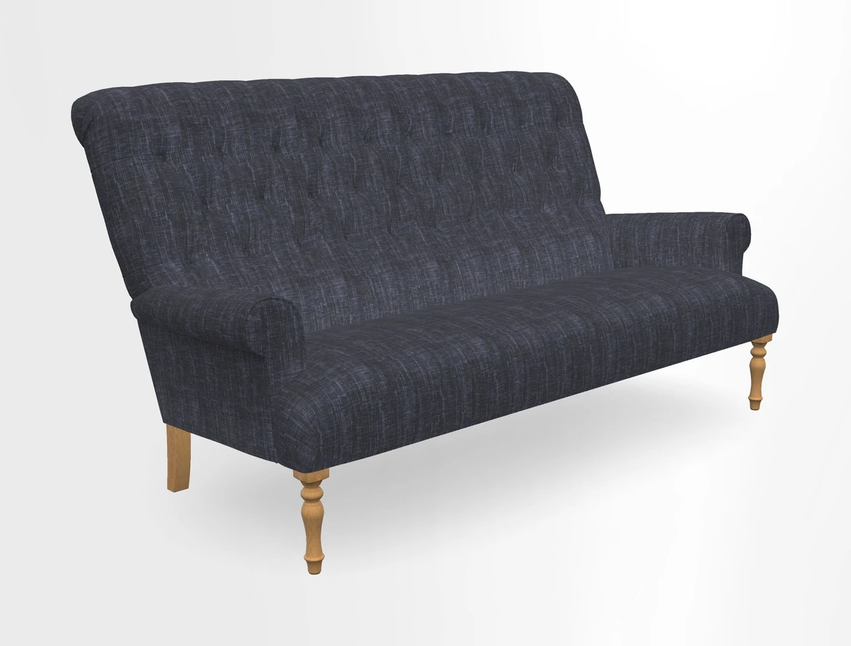 Chelsham 3 seater sofa in Two Tone Plain Biscuit