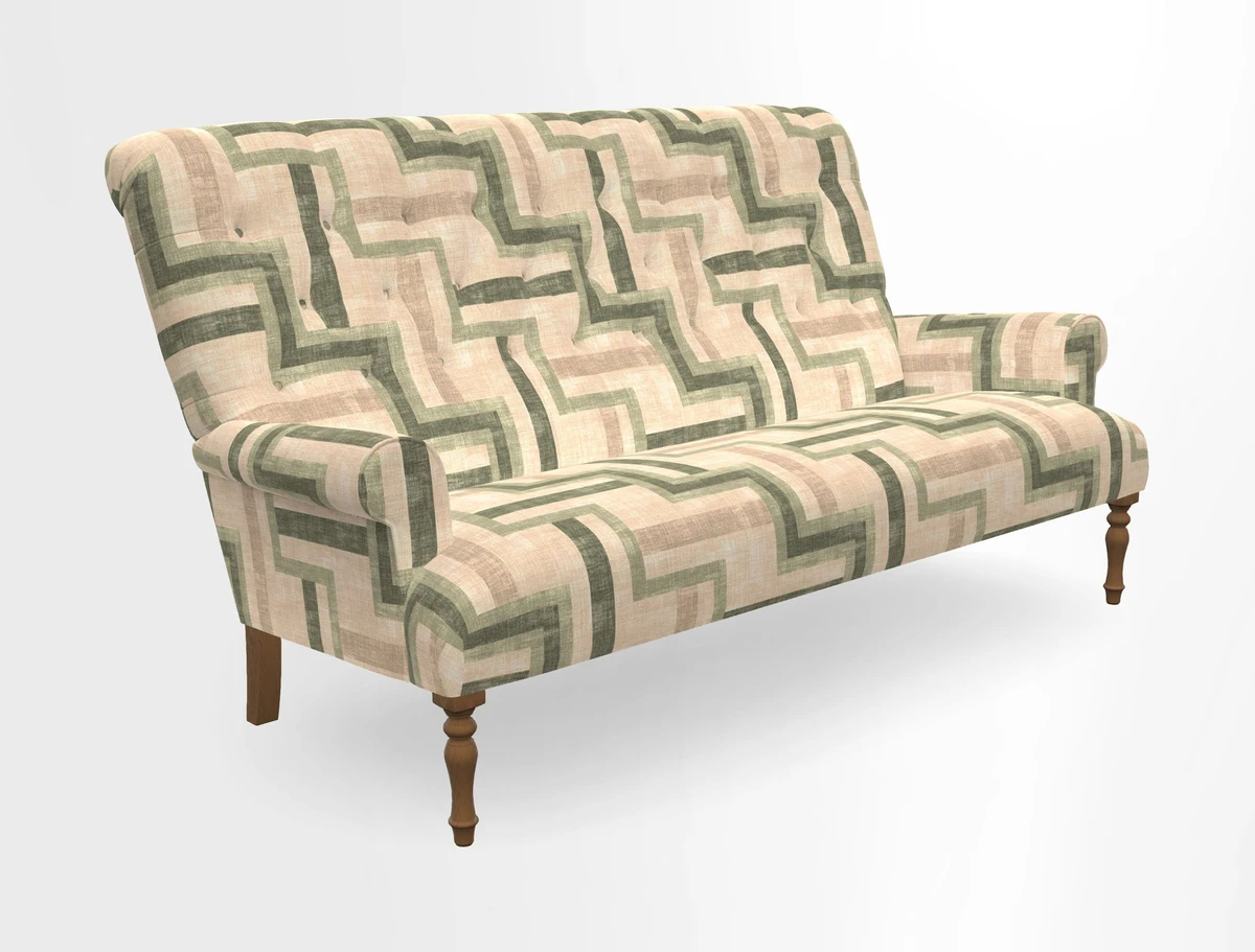 Chelsham 3 seater sofa in Two Tone Plain Biscuit