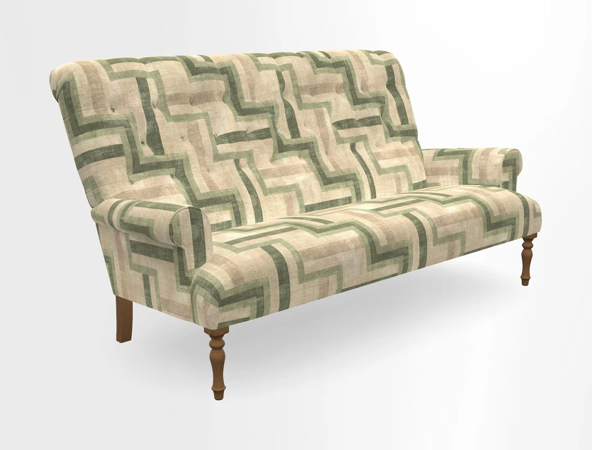 Chelsham 3 seater sofa in Two Tone Plain Biscuit