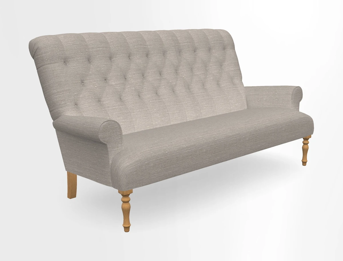 Chelsham 3 seater sofa in Two Tone Plain Biscuit
