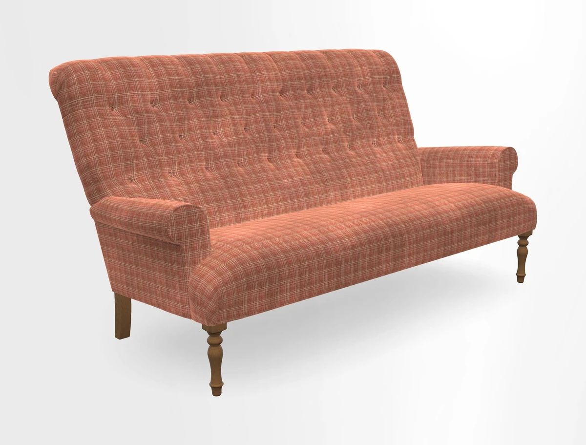 Chelsham 3 seater sofa in Two Tone Plain Biscuit