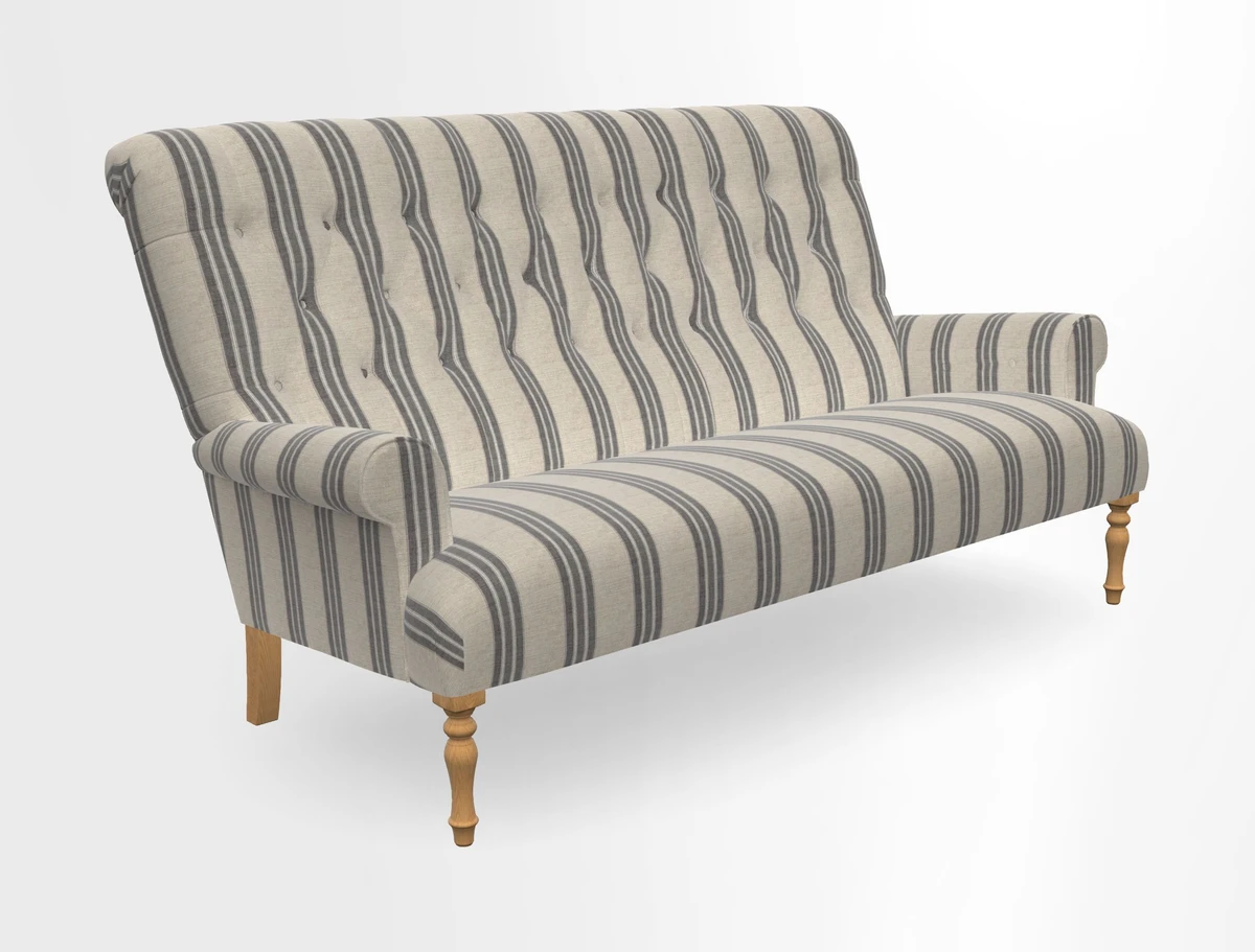 Chelsham 3 seater sofa in Two Tone Plain Biscuit