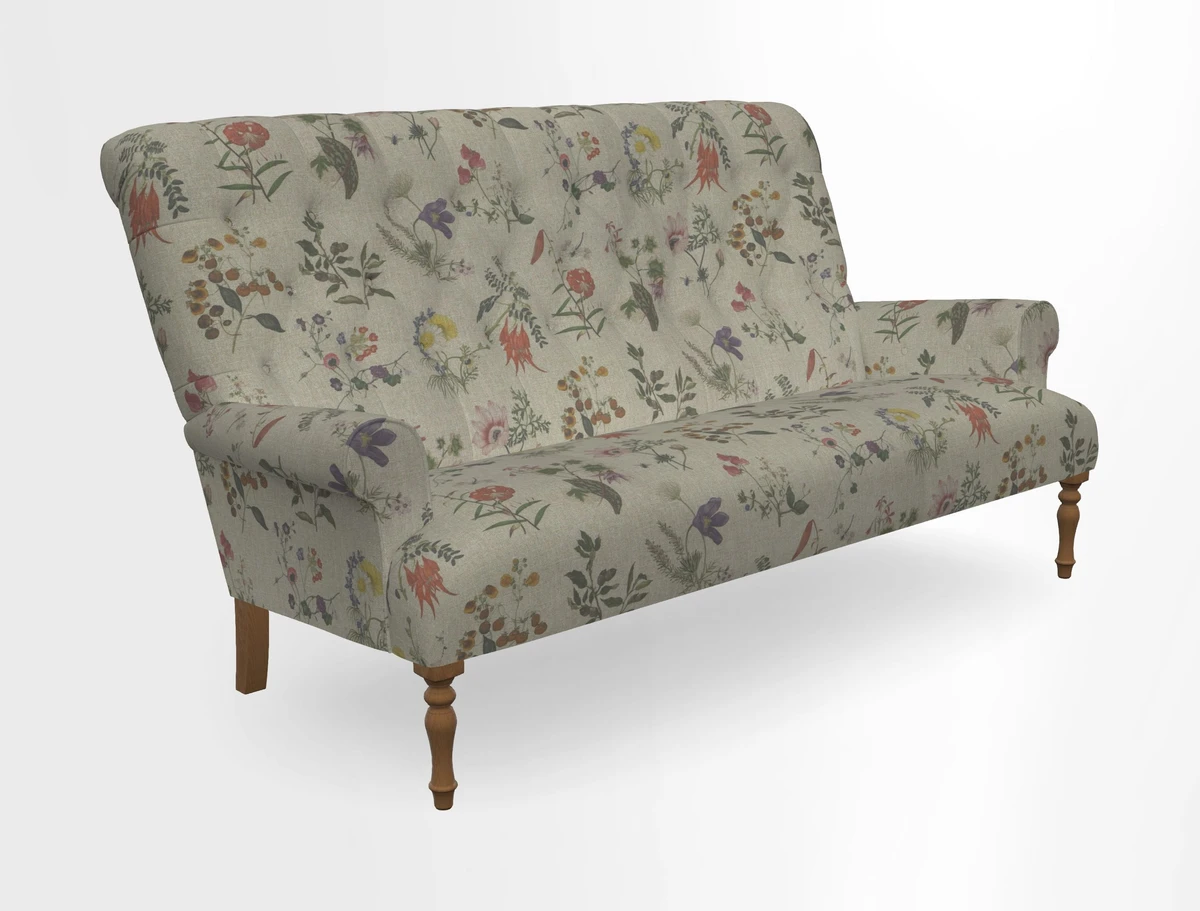 Chelsham 3 seater sofa in Two Tone Plain Biscuit