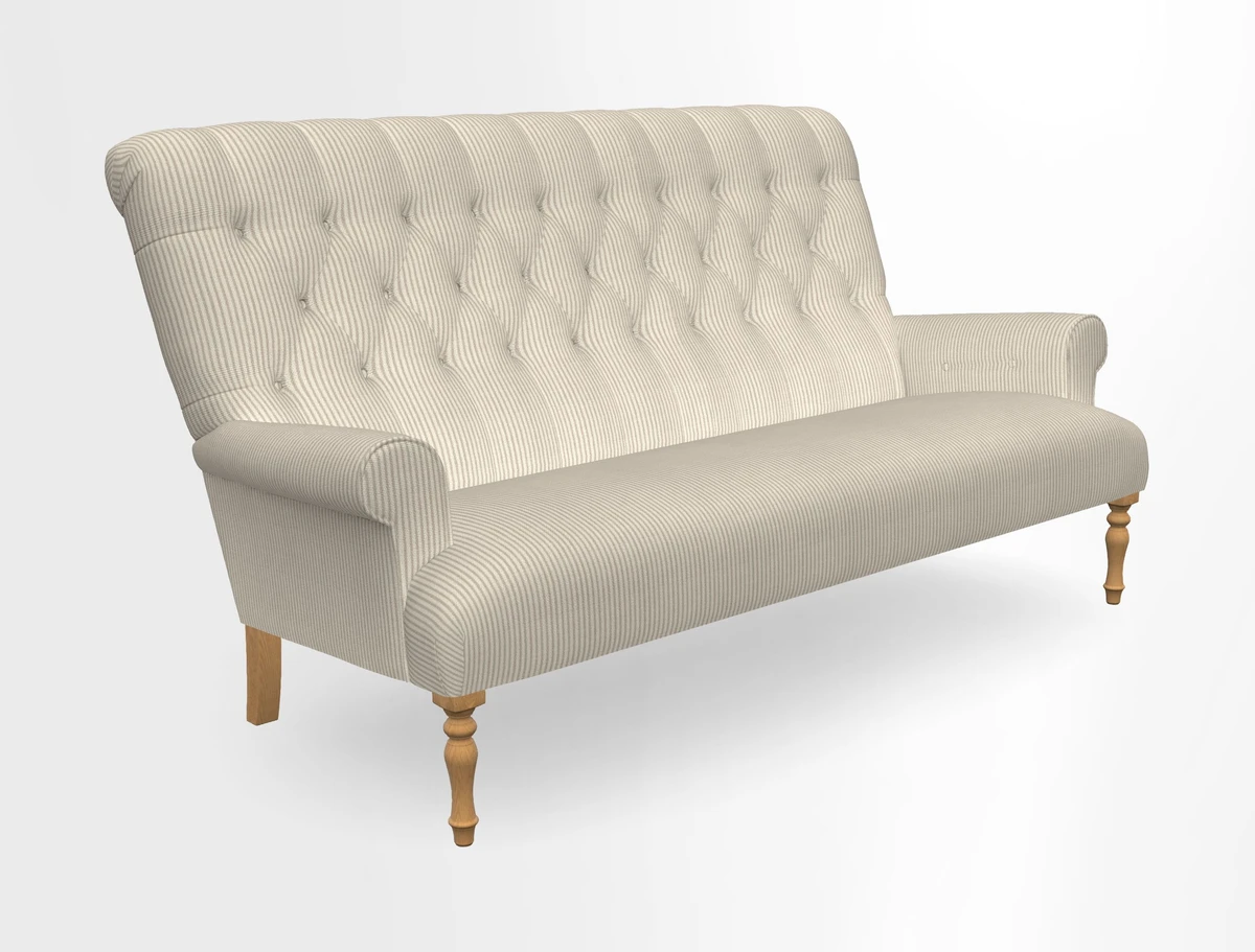 Chelsham 3 seater sofa in Two Tone Plain Biscuit