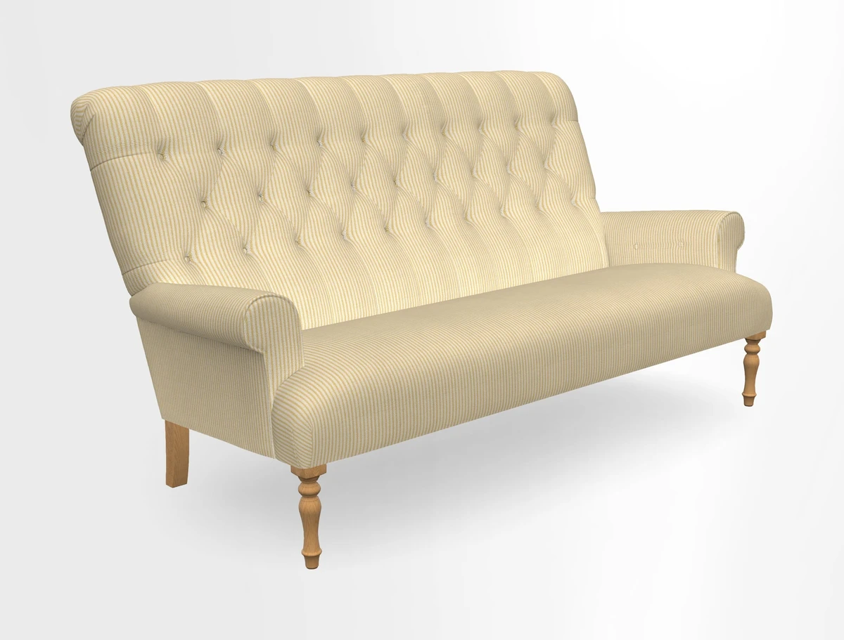 Chelsham 3 seater sofa in Two Tone Plain Biscuit