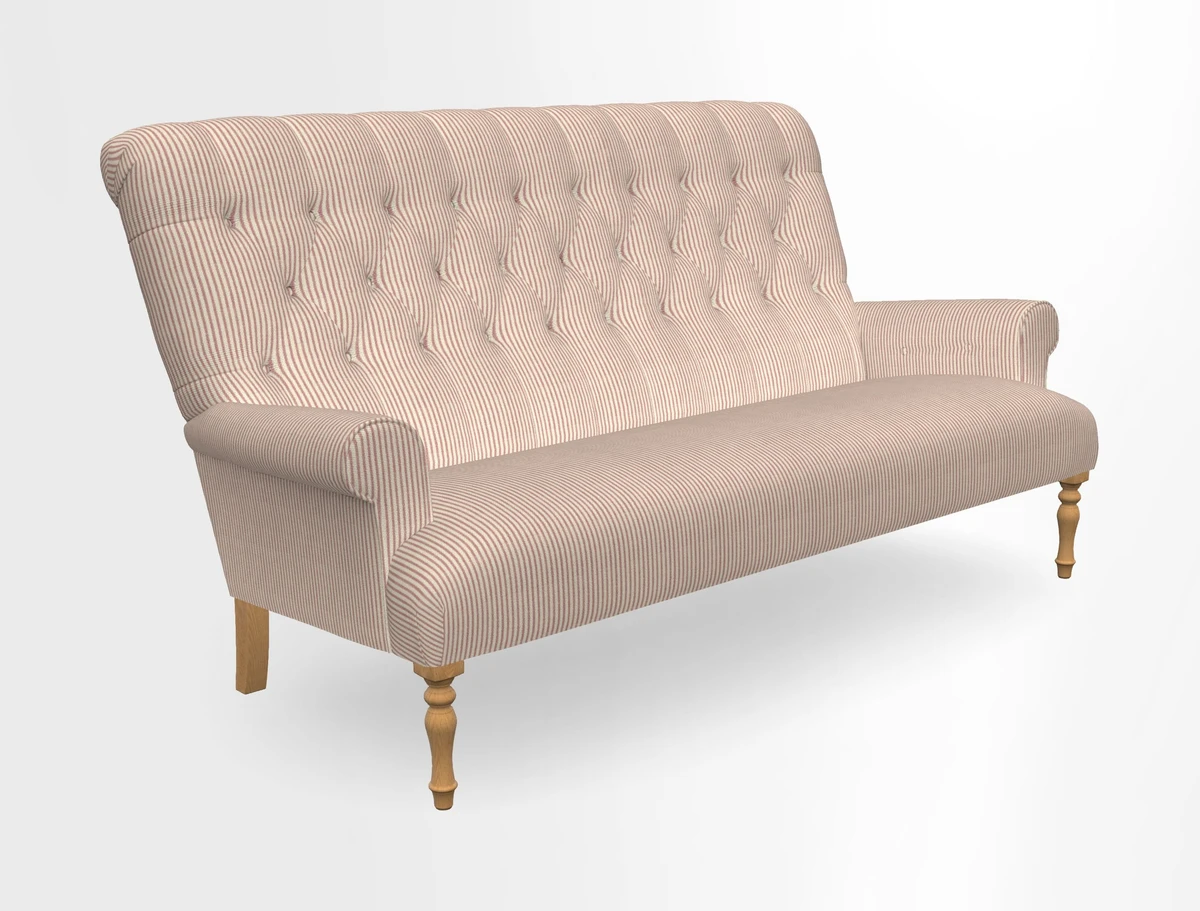 Chelsham 3 seater sofa in Two Tone Plain Biscuit