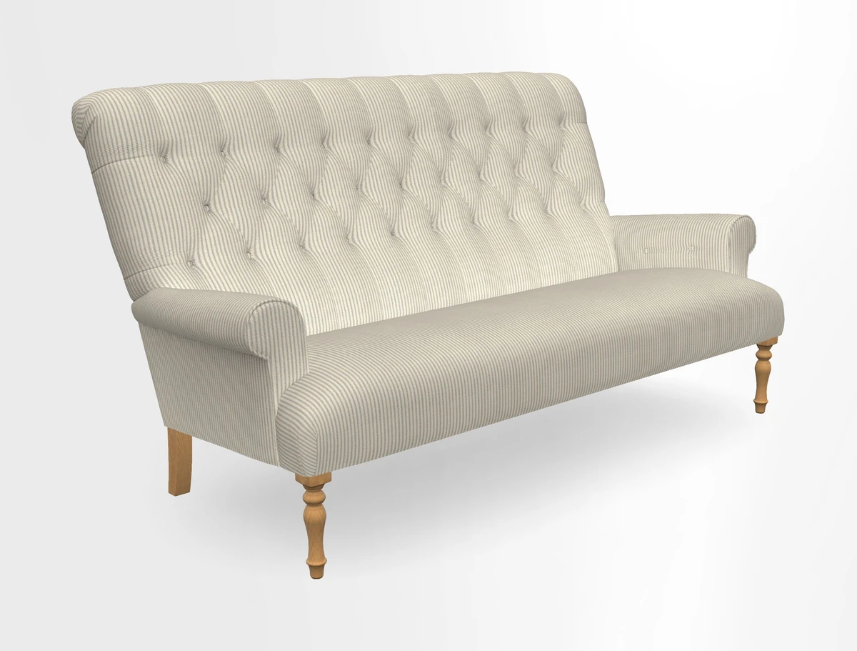 Chelsham 3 seater sofa in Two Tone Plain Biscuit