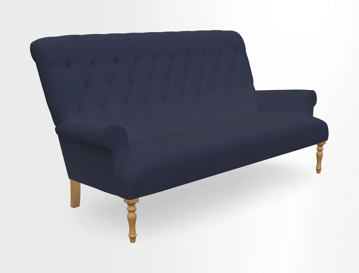 Chelsham 3 seater sofa in Two Tone Plain Biscuit