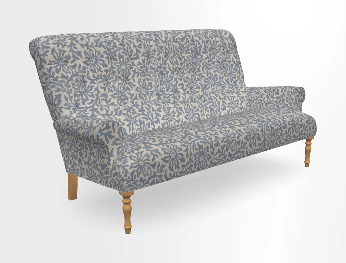 Chelsham 3 seater sofa in Two Tone Plain Biscuit