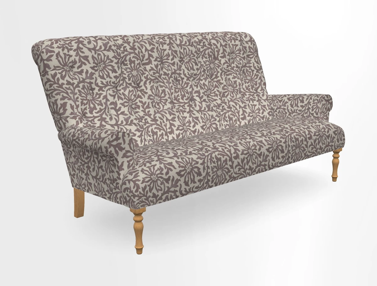 Chelsham 3 seater sofa in Two Tone Plain Biscuit