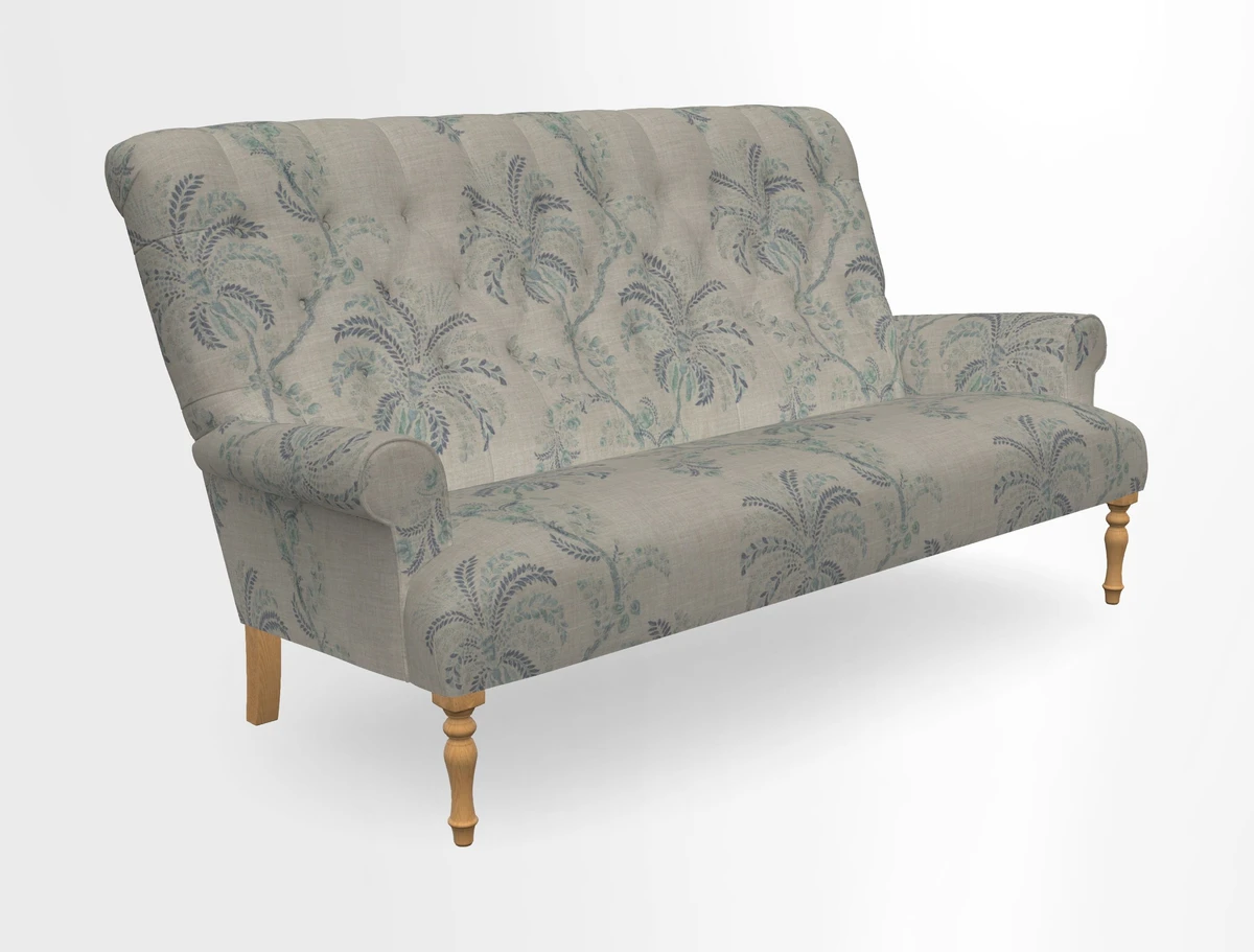 Chelsham 3 seater sofa in Two Tone Plain Biscuit