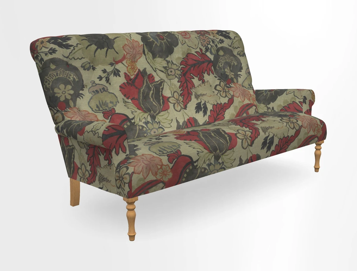 Chelsham 3 seater sofa in Two Tone Plain Biscuit