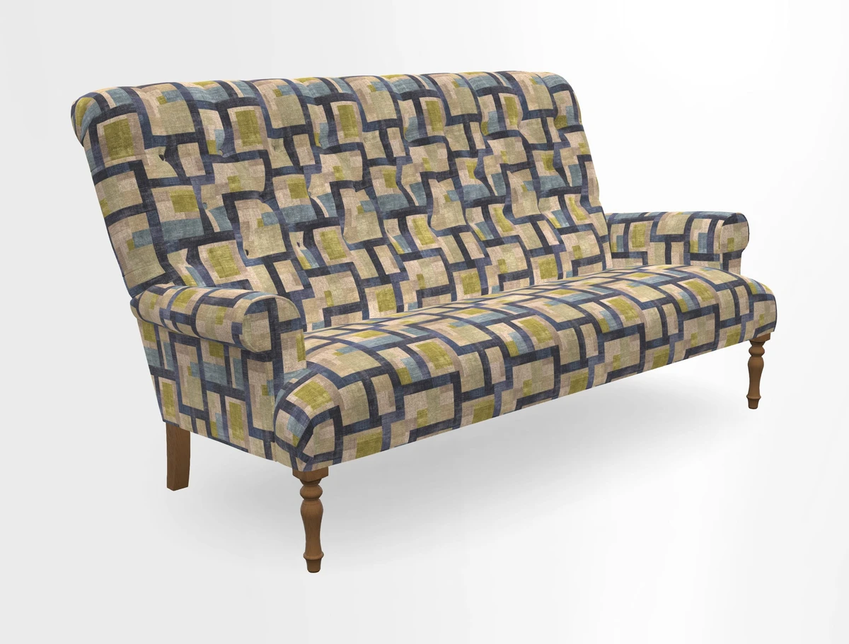Chelsham 3 seater sofa in Two Tone Plain Biscuit