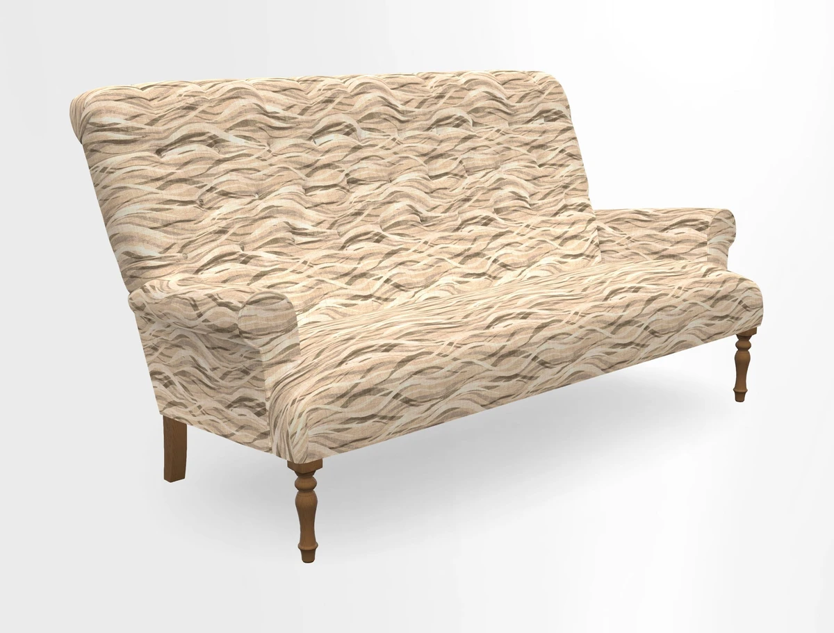 Chelsham 3 seater sofa in Two Tone Plain Biscuit
