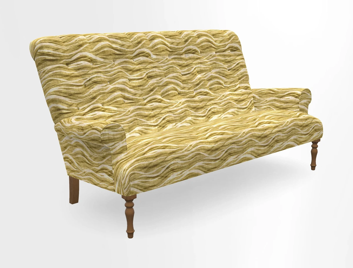 Chelsham 3 seater sofa in Two Tone Plain Biscuit
