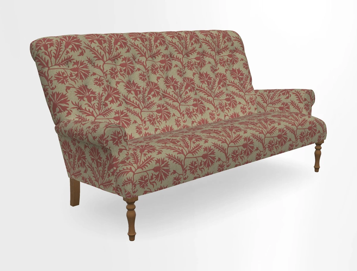 Chelsham 3 seater sofa in Two Tone Plain Biscuit