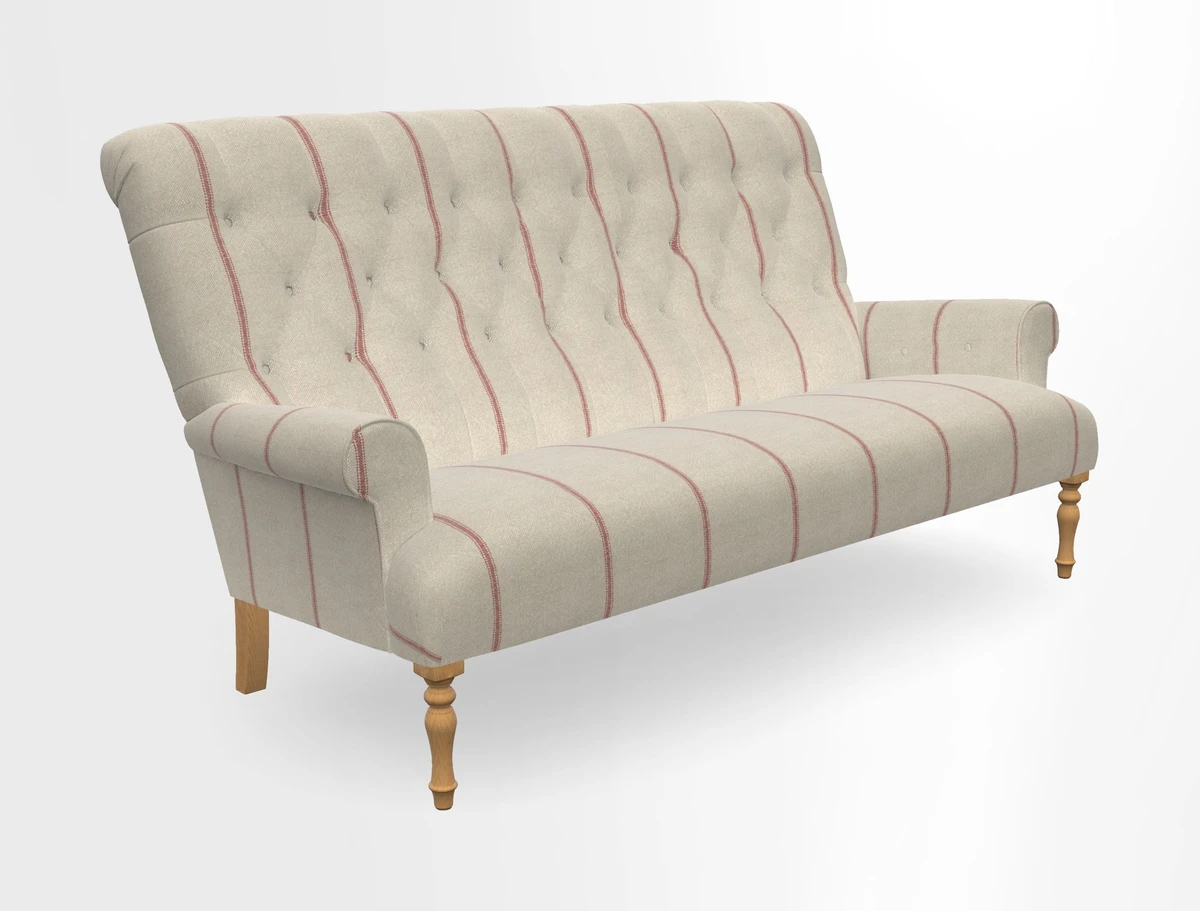 Chelsham 3 seater sofa in Two Tone Plain Biscuit