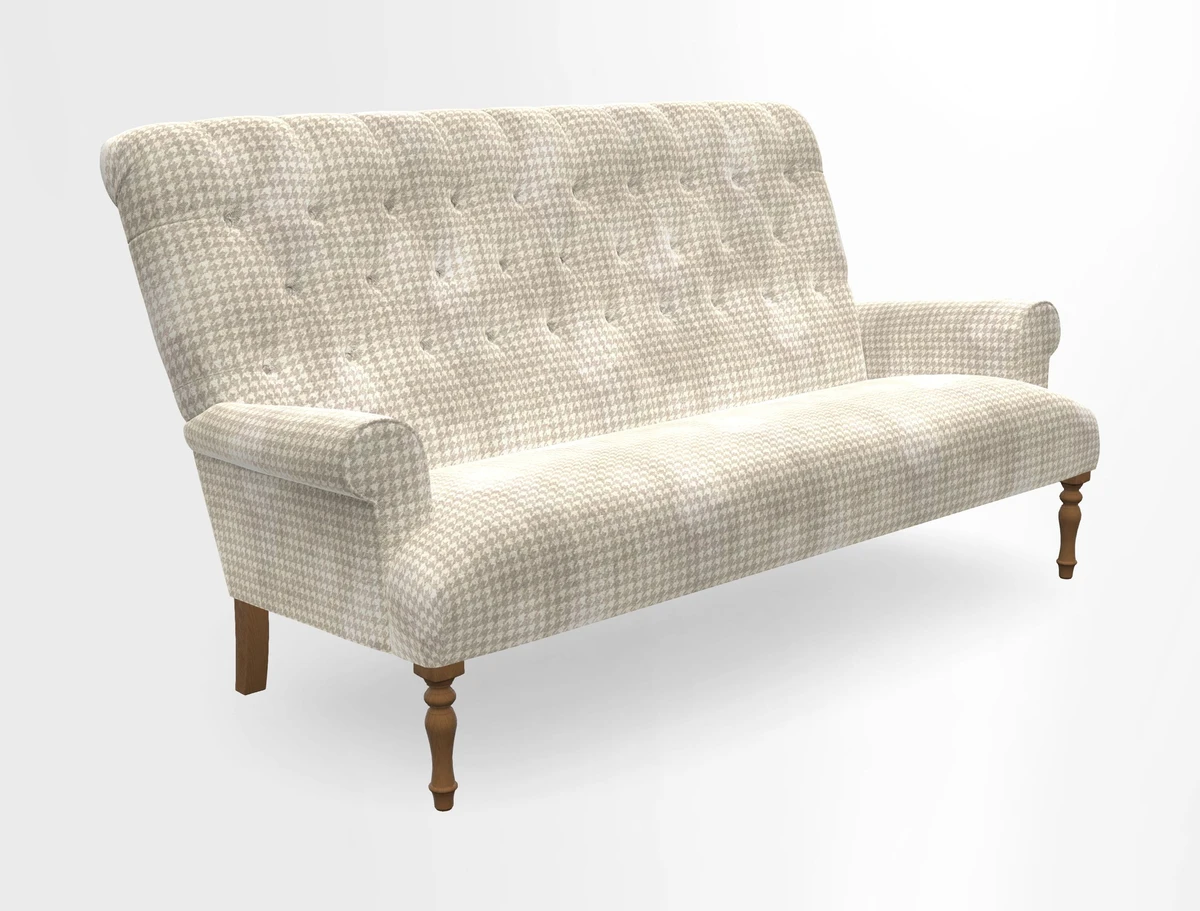 Chelsham 3 seater sofa in Two Tone Plain Biscuit