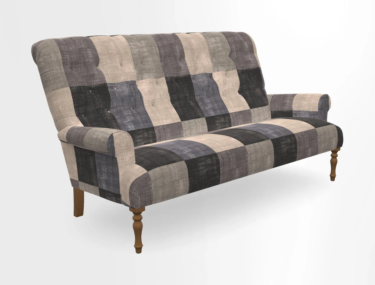 Chelsham 3 seater sofa in Two Tone Plain Biscuit