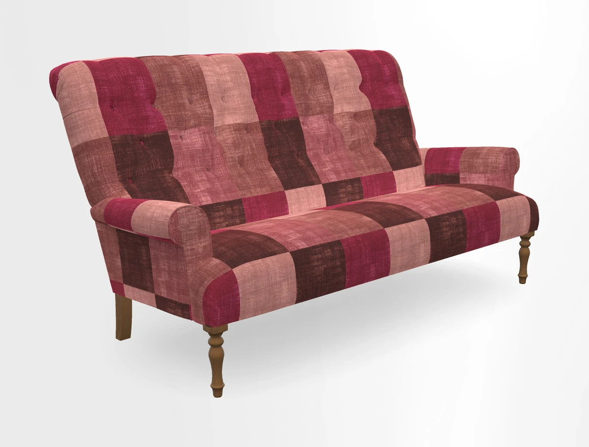 Chelsham 3 seater sofa in Two Tone Plain Biscuit