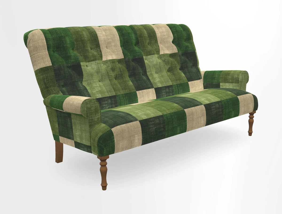 Chelsham 3 seater sofa in Two Tone Plain Biscuit