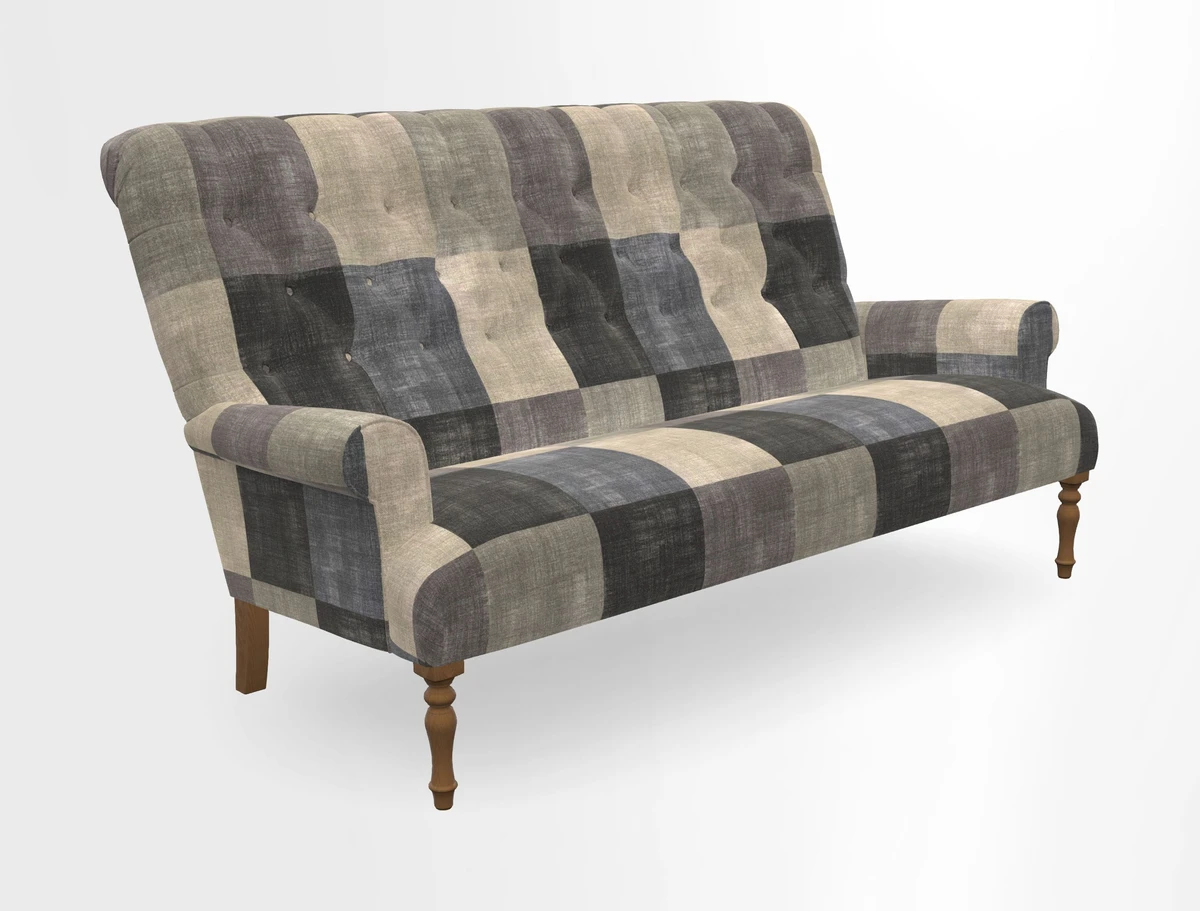 Chelsham 3 seater sofa in Two Tone Plain Biscuit