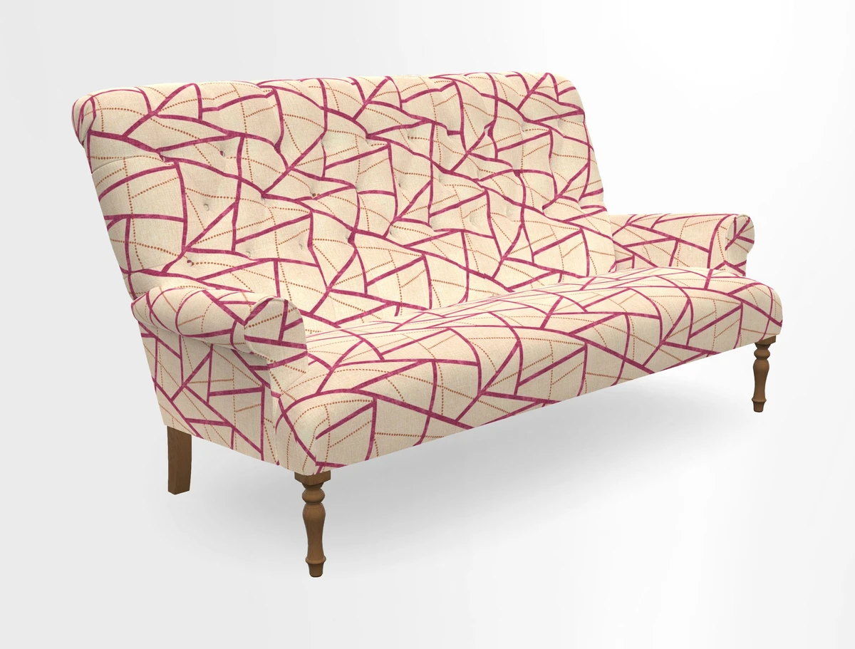 Chelsham 3 seater sofa in Two Tone Plain Biscuit
