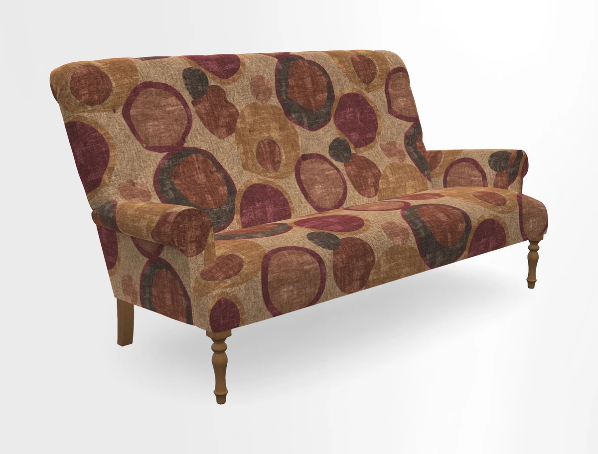 Chelsham 3 seater sofa in Two Tone Plain Biscuit