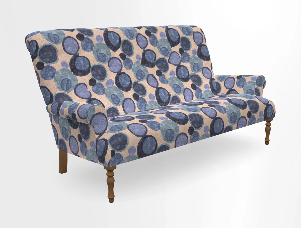 Chelsham 3 seater sofa in Two Tone Plain Biscuit