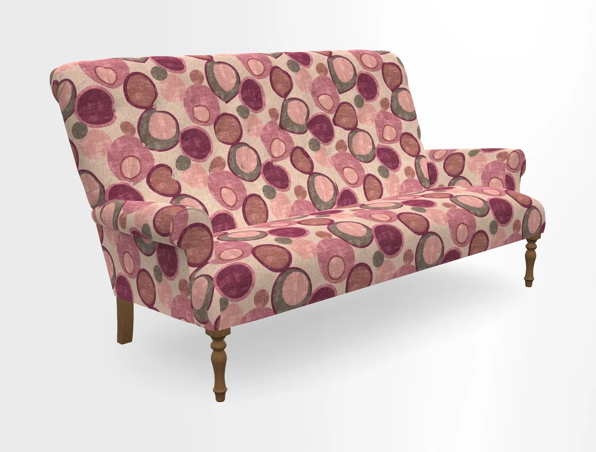 Chelsham 3 seater sofa in Two Tone Plain Biscuit