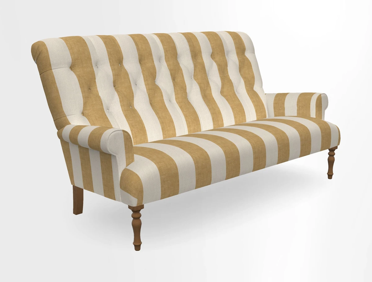 Chelsham 3 seater sofa in Two Tone Plain Biscuit