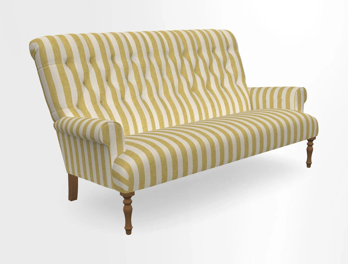Chelsham 3 seater sofa in Two Tone Plain Biscuit