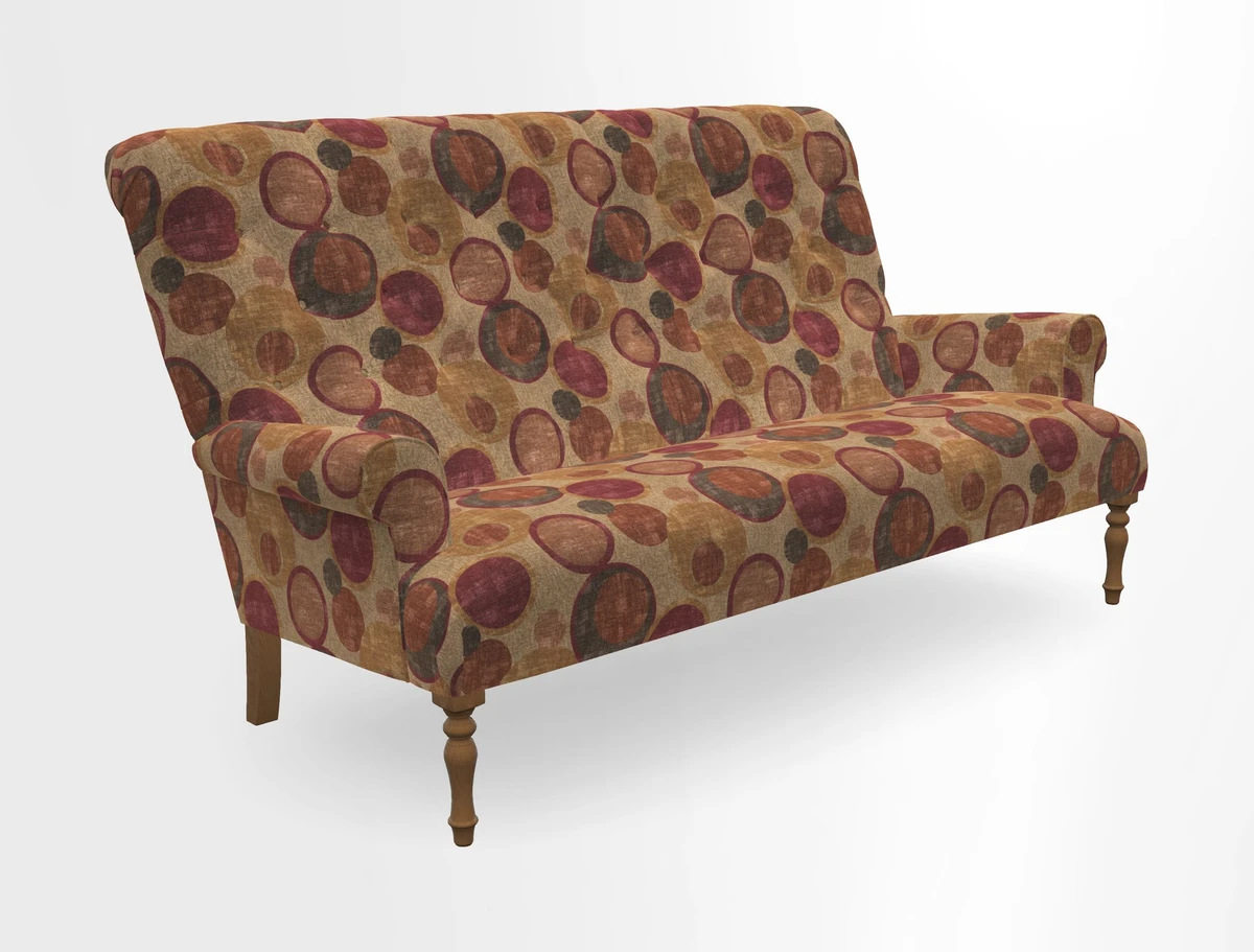Chelsham 3 seater sofa in Two Tone Plain Biscuit
