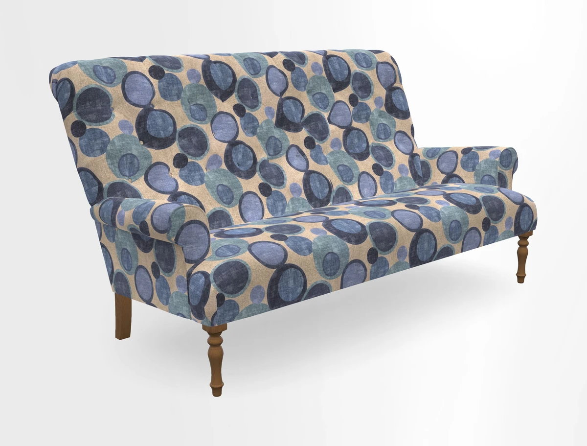 Chelsham 3 seater sofa in Two Tone Plain Biscuit