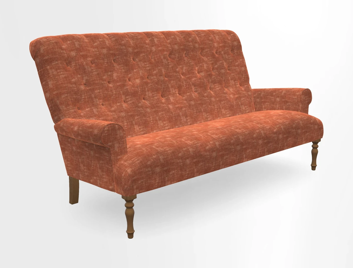 Chelsham 3 seater sofa in Two Tone Plain Biscuit