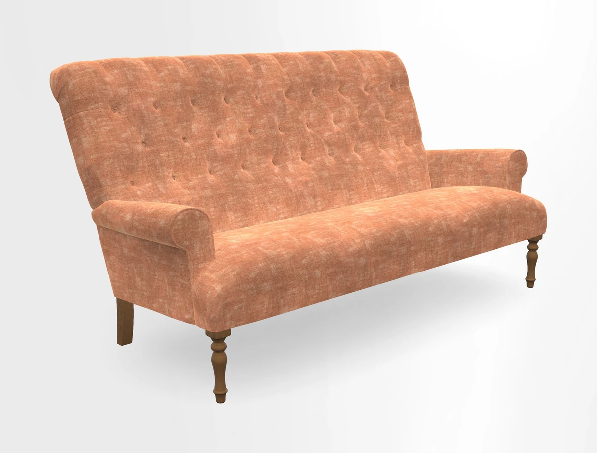Chelsham 3 seater sofa in Two Tone Plain Biscuit