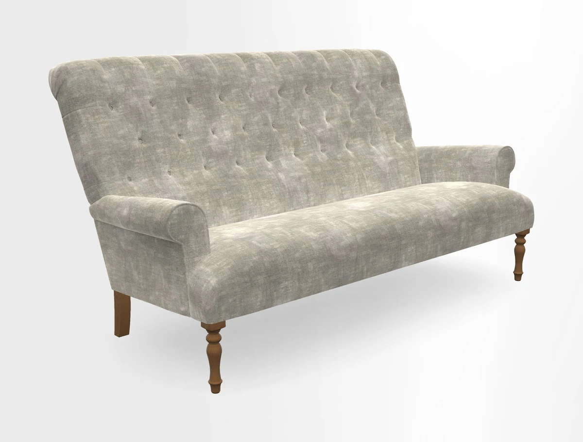 Chelsham 3 seater sofa in Two Tone Plain Biscuit