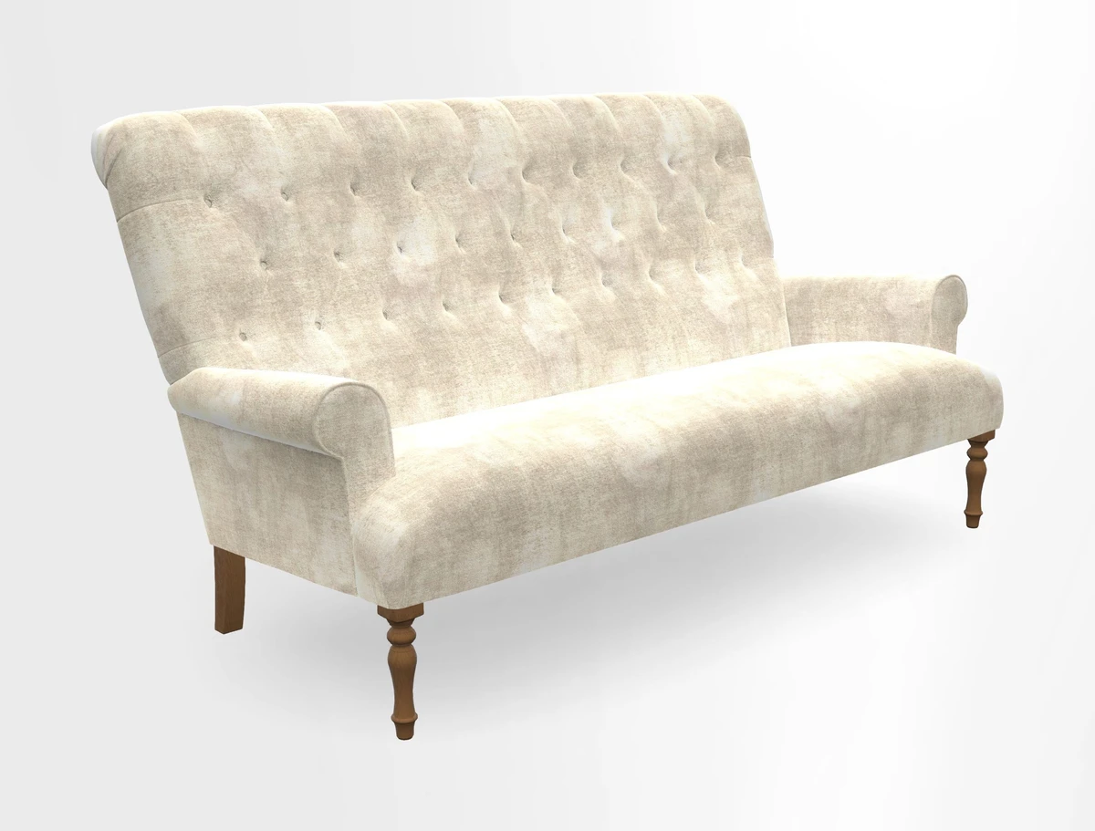 Chelsham 3 seater sofa in Two Tone Plain Biscuit