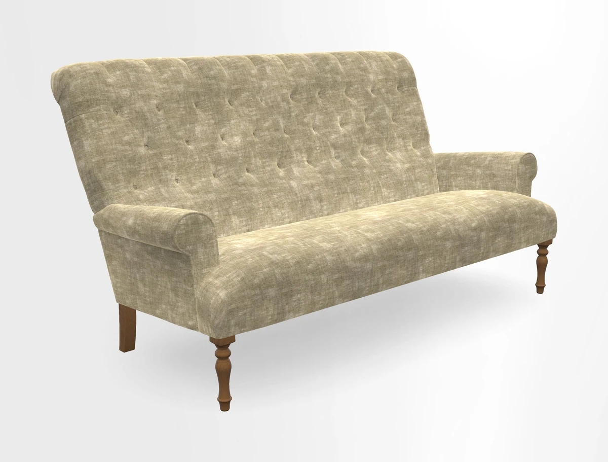 Chelsham 3 seater sofa in Two Tone Plain Biscuit