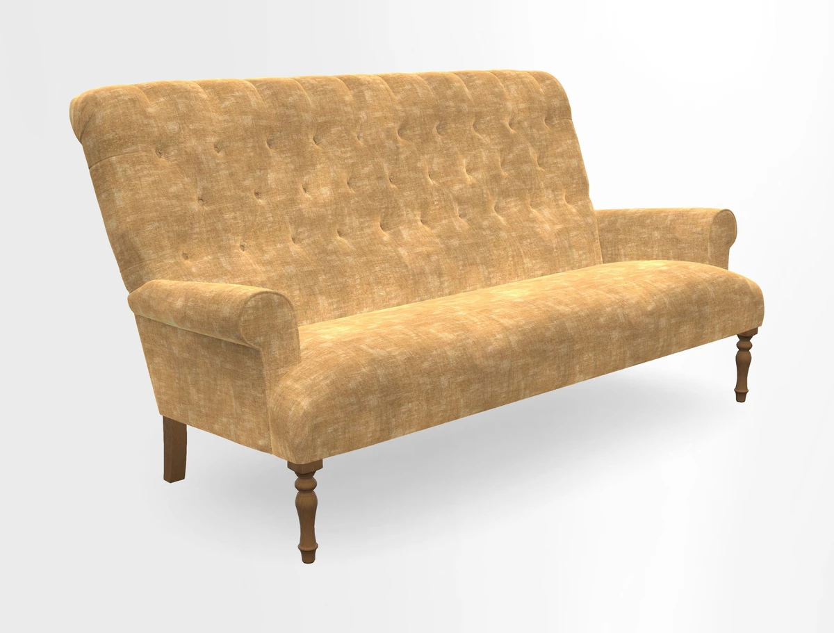 Chelsham 3 seater sofa in Two Tone Plain Biscuit