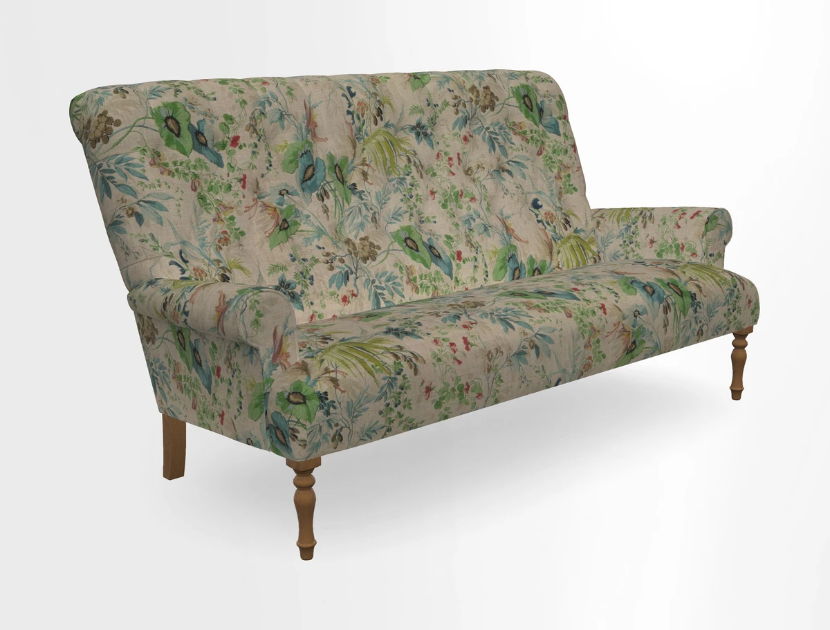 Chelsham 3 seater sofa in Two Tone Plain Biscuit