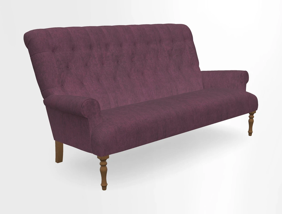 Chelsham 3 seater sofa in Two Tone Plain Biscuit