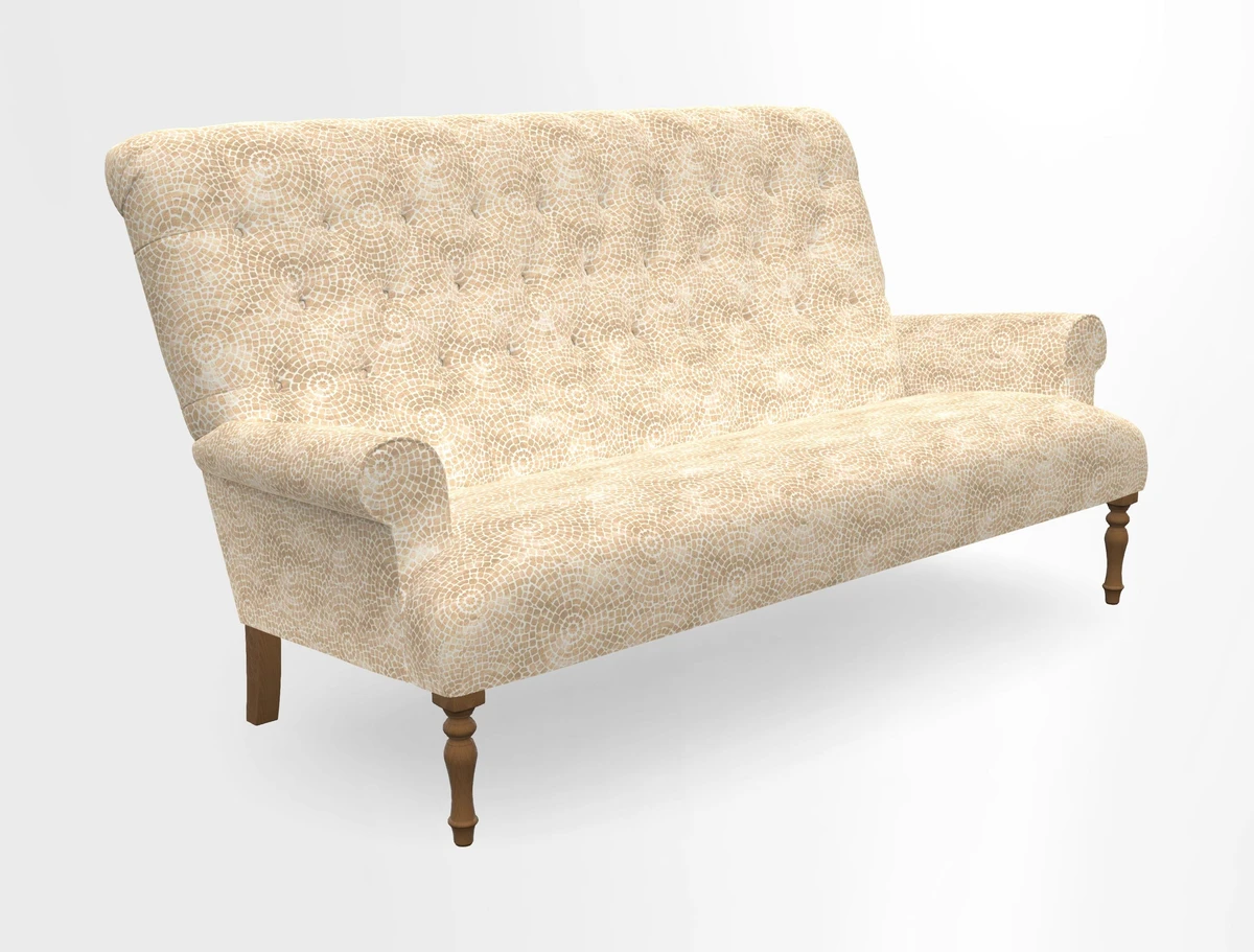 Chelsham 3 seater sofa in Two Tone Plain Biscuit